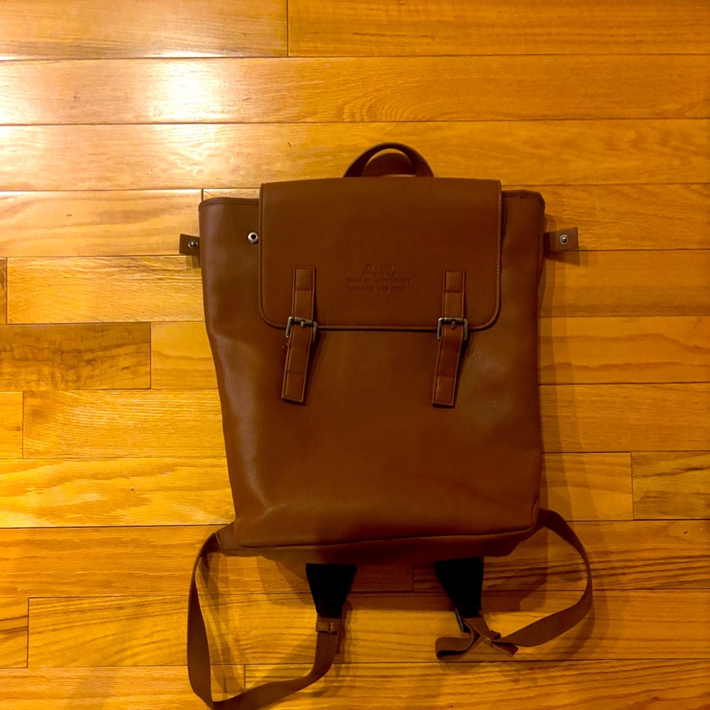 ZARA minimalist flap backpack